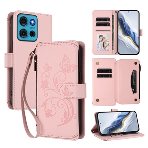 Étui portefeuille imprimé fleur papillon avec housse <span class=keywords><strong>de</strong></span> téléphone lanière pour <span class=keywords><strong>Moto</strong></span> G75/G55/G84/G85/G05/G45/G04/G73/G86 - Product Image 5