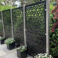 Panneaux de clôture en aluminium perforé YISHANG, modernes, découpés au laser, décoratifs, pour séparation extérieure de jardin et patio