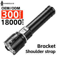 Lampe de poche LED Super Bright 5000LM 9 Modes Zoom 18000mAh Rechargeable Étanche pour le camping, la randonnée et l'utilisation d'urgence