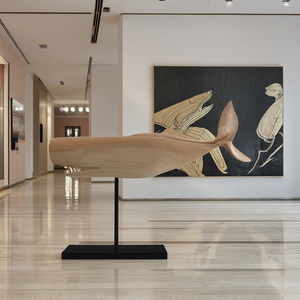 Famosa Scultura Decorativa <span class=keywords><strong>in</strong></span> <span class=keywords><strong>Legno</strong></span> di Pino Intagliato, Design Astratto Moderno, Arte Popolare Personalizzata per Casa e Regalo - Product Image 3