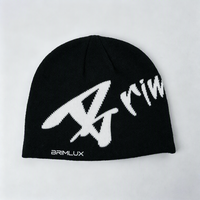 Chapeau d'hiver en tricot personnalisé avec logo brodé en jacquard, imprimé, unisexe, en acrylique, pour le ski, le sport, le golf, en plein air