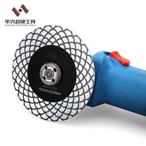 Lames diamantées pressées à chaud frittées de <span class=keywords><strong>125</strong></span> <span class=keywords><strong>mm</strong></span> (5 pouces) pour la coupe et le meulage avec bride M 14 - Product Image 4
