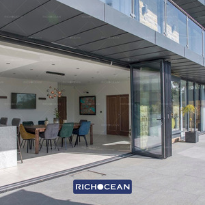 RICHOCEAN Foshan - Puertas Plegables de Aluminio con Persianas, Fabricante, Precio Económico, Puerta Corredera de Acordeón, Puerta Exterior - Product Image 3
