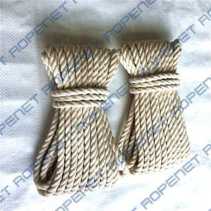 Cordón de macramé, cuerda suave sin teñir de algodón Natural para hecho a mano