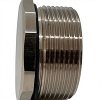 Bouchon Caché Universel en Métal Fileté IP68 M32*1.5 Métrique pour Tuyau PG/G, Bouchon de Trou pour Boîtier Électrique Industriel