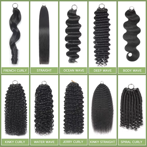 Fournisseur en gros de mèches de cheveux humains de qualité supérieure, ondulées effet plumes, pour tresses, légères, effet mouillé et <span class=keywords><strong>ondulé</strong></span> - Product Image 5