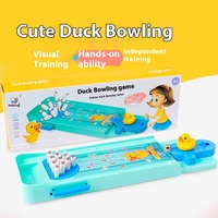 Zhiqu TikTok Même Enfants Mini Bowling Intérieur Puzzle Unisexe En Plastique Jeu De Bureau pour Âge 5-7 Ans Parfait Parent-Enfant Jouet