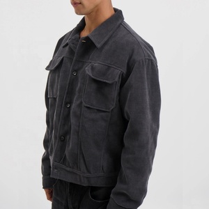 Customize Logo <strong>Men</strong> Hip Hop Casual Street Wear Fashion Multi Pockets <strong>Jacket</strong> <strong>Men</strong> <strong>Cord</strong> Cropped Worker <strong>Jackets</strong> - Product Image 5