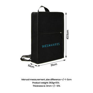 Mochila de Fieltro con Logotipo Bordado Personalizado, Mochila Ligera para Portátil de Negocios con Cierre - Product Image 3