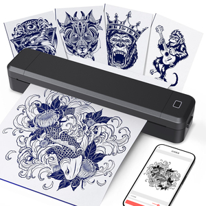 A4 Máy In Nhiệt Cho Nghệ Sĩ Hình Xăm Không Dây Màu Xanh Răng Stencil Máy In Di Động Di Động Mẫu Máy In - Product Image 1
