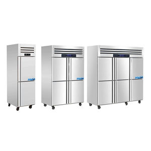 מקרר מקרר 4 מדלת מטבח מלון דלת מקרר זקופה ומקפיא מקרר מקפיא נירוסטה למקרבי - Product Image 2