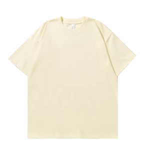 เสื้อยืดแขนสั้นผู้ชายผ้าฝ้ายแท้เนื้อหนัก 260 กรัม สีพื้น ทรงหลวมไหล่ตก โอเวอร์ไซส์ ทันสมัย ใส่ได้ทั้งชายและหญิง ระบายอากาศได้ดี - Product Image 3