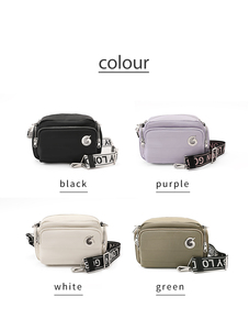 Goby <span class=keywords><strong>London</strong></span> Phụ Nữ Tùy Chỉnh Crossbody Nylon Túi Dây Đeo Eo Thiết Kế Dây Kéo Đóng Cửa Thời Trang Du Lịch Di Động - Product Image 3