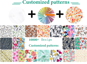 Tissu Popeline <span class=keywords><strong>de</strong></span> Coton du Fabricant, Imprimé Floral Tissé Écologique, 100% Coton, Style Uni pour Robes, Jupes, Bébés et Enfants - Product Image 6