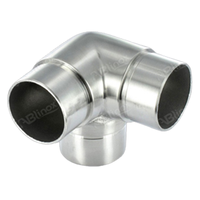 Haute qualité en acier inoxydable antirouille réglable escalier main courante accessoires Tube connecteurs de tuyau coude pivotant raccords de tuyau