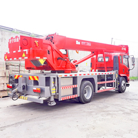Nouvelle grue de camion de 12 tonnes avec flèche de 8 m à 6 sections, moteur CAMC, équipement de levage mobile haute efficacité pour la construction
