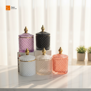 Caja <span class=keywords><strong>de</strong></span> Almacenamiento Multiusos para el Hogar, con Patrón <span class=keywords><strong>de</strong></span> Diamantes en Relieve, Construcción <span class=keywords><strong>de</strong></span> Vidrio Grueso <span class=keywords><strong>de</strong></span> Primera Calidad, Opciones <span class=keywords><strong>de</strong></span> Vidrio Tintado Multicolor - Product Image 3