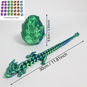 Set di Uova di Dinosauro Stampate in 3D, Giocattolo con Uova di Drago in Cristallo e Gemme, Ornamento Figurativo, Regalo Colorato a Tema Animale - Product Image 4