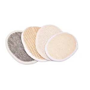 Hot Sell Face Pads Reusable Makeup Remover Pads Rounds Exfoliating Loofah Sponges Facial Skin Care Scrub Wash Pads