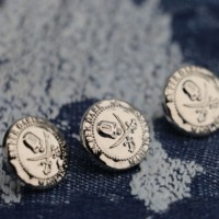 Bouton de jean personnalisable de haute qualité, écologique, électroplaqué, en alliage de zinc de luxe avec décoration en strass pour vêtements