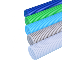 Tuyau de ventilation corrugué à double paroi en HDPE de 90 mm, 50 m de long, installation facile, hermétique pour les systèmes de climatisation centralisés