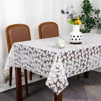 Nappe de table rectangulaire pour banquet et fête, en dentelle plastique, nappe en vinyle de haute qualité en dentelle en rouleau