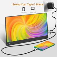 Elecrow Moniteur portable 13,3 pouces 4K UHD IPS 3840x2160, écran ultra fin avec support, double moniteur USB C pour ordinateur portable