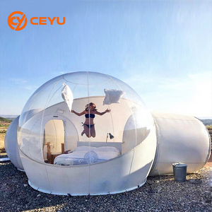 Tente <span class=keywords><strong>bulle</strong></span> gonflable publicitaire personnalisée Ceyu, transparente en PVC, de luxe, pour hôtel, observation des étoiles en extérieur, avec souffleur silencieux, maison dôme - Product Image 1
