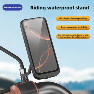 Soporte impermeable para teléfono, estilo espejo retrovisor, IP65, pantalla táctil accesible para bicicleta eléctrica, material ABS - Product Image 5