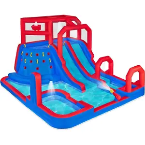 Inflável Bounce House Water slide Inflável trampolim slide Outdoor Water Park para adultos/crianças