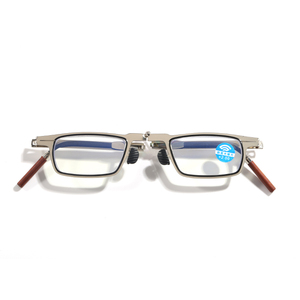 Nouvelles lunettes de <span class=keywords><strong>lecture</strong></span> pliables en métal avec embouts en bois de séquoia support de téléphone portable ultra-mince lunettes de <span class=keywords><strong>lecture</strong></span> pliables de <span class=keywords><strong>poche</strong></span> - Product Image 4