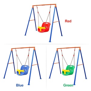 Balançoire pour bébé en alliage stable avec siège sécurisé pour une utilisation en intérieur, en extérieur et dans le jardin - Product Image 5
