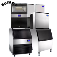 Máquina de bloques de hielo triturado directo de fábrica para uso en restaurante, máquina de hielo granular de 220V con bomba compresora, componentes de núcleo Plc