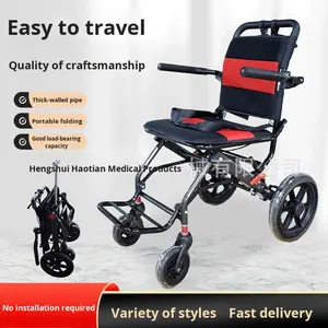 Équipement portatif léger de réadaptation de fauteuil roulant pliable multifonctionnel d'aide à la mobilité à quatre roues anti-chute - Product Image 2