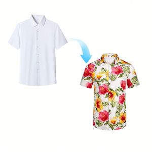 T-shirt personnalisé en polyester imprimé en 3D à la mode, imprimé sur toute la surface, imprimé plage pour hommes - Product Image 1