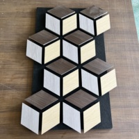 Nouveau style de panneau acoustique décoratif mural en MDF léger de forme spéciale pour une installation facile en showroom