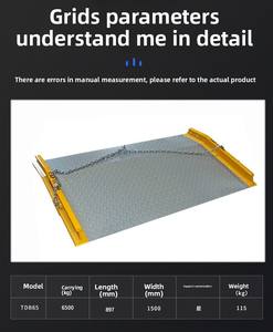 Plataforma de carga de contenedores de muelle de camión con rampa móvil de acero grueso suministrada por el fabricante para carretillas elevadoras manuales - Product Image 5