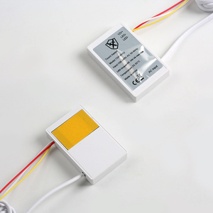 Shinechip personalizzabile <span class=keywords><strong>specchio</strong></span> nero LED Touch Dimmer interruttore 110V-240VAC trasformatore di alimentazione 12W interruttori induttivi ingresso - Product Image 2