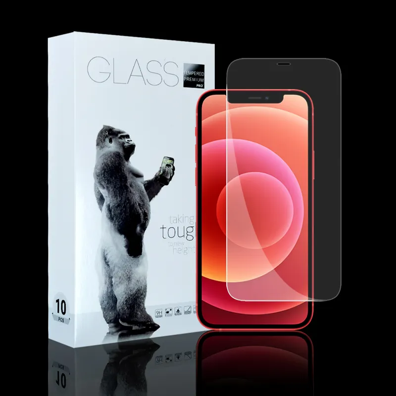 2.5D HD กระจกใสป้องกันสำหรับ Iphone 12 13 Pro Max โทรศัพท์เดิมกระจกนิรภัยป้องกันหน้าจอ