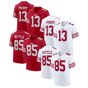 Groothandel 2024 Mannen San Francisco #13 Purdy #85 Kittle Gestikt American Voetbal Truien Topkwaliteit Sneldrogend En Ademend - Product Image 1