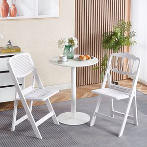 Chaise pliante Napoléon en résine blanche pour mariage, événementiel et fête, vente en gros directe usine - Product Image 5