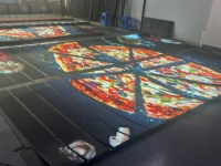 Écran holographique LED pour verre, écran LED transparent personnalisé, écran holographique ultra fin et lumineux pour façade de magasin, mur en verre