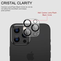 Protection d'objectif d'appareil photo pour téléphone portable INNOPRO, dureté 9H, ultra-mince 0,33 mm, couverture intégrale, verre trempé de qualité AAA, 3D Radian pour