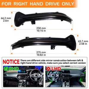 Feux clignotants LED dynamiques pour BMW nouvelle série 5 6 7 8 G30 F90 G12 G31 G14 G15 G11 RHD clignotants séquentiels - Product Image 6