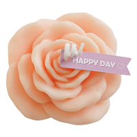 Rosenkerze, Valentinstagsgeschenk, Aromatherapie-Kerze Souvenir, Praktisches Kleines Geschenk, Valentinstag Blumenförmig