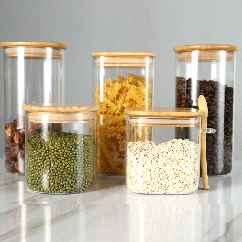 Large Airtight Glass Jar with Cork
