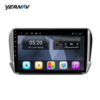 Autoradio Android 2 + 16G avec écran tactile de 9 pouces, navigation GPS, positionnement sur tableau de bord TV/USB, pour Peugeot 2008