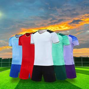 Conjuntos de Roupas de Futebol com Patches Personalizados, Camisetas de Futebol Vintage Profissionais, Camisetas de Futebol Retro - Product Image 3