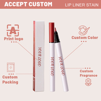 Nuevo Delineador de Labios Vegano de Alta Calidad, Mate, de Alta Pigmentación, Punta de Goteo, Larga Duración, Líquido Suave, Tinta para Labios, Marca Privada