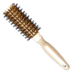 Round Brush Factory Direct Supply Boar Bristles Straight Hair Brush Salon Styling Round Brush Professional Hair